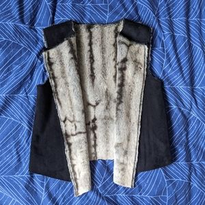 BOHO Reversible Faux Fur Faux Suede Vest
